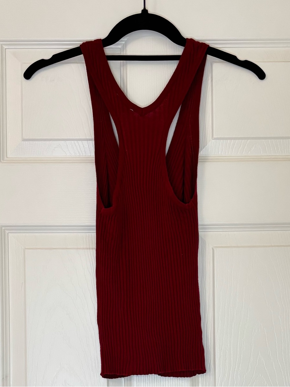Free People Intimately Button Down Ribbed V Neck Racerback Tank Top - Picture 2 of 6